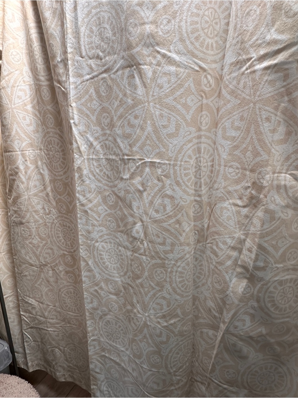 Serena & Lily ventura shower curtain Beige And Cream Color Heavy Cotton